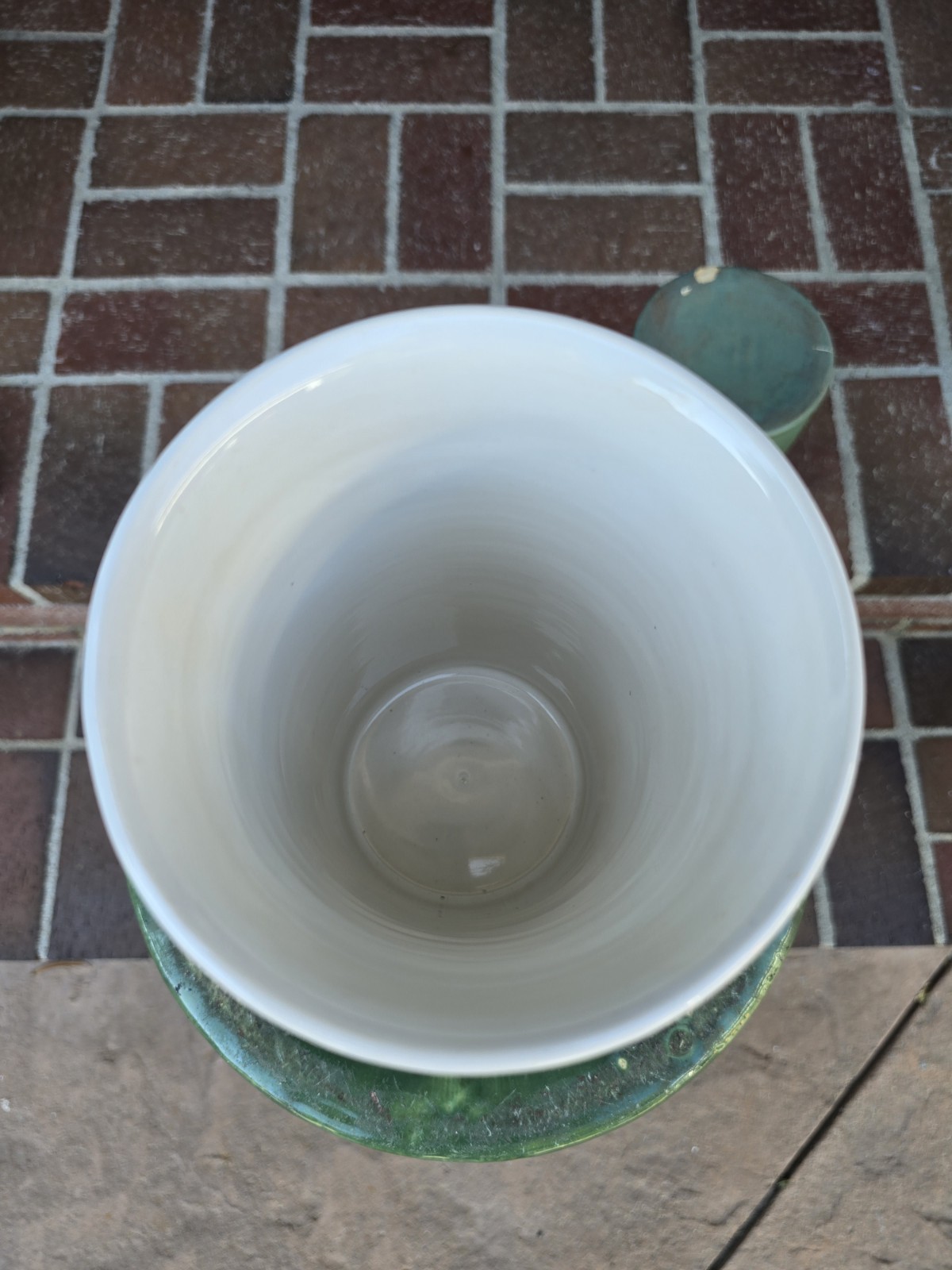 Bauer Ringware Cylinder Vase White