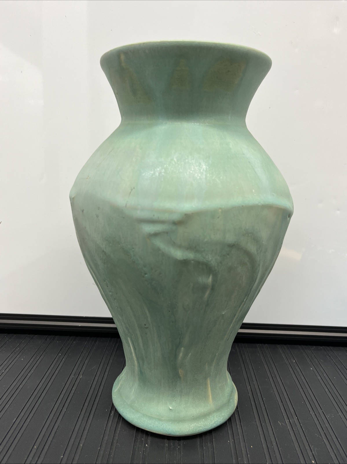 Pewabic Pottery Detroit Green Vase 10.5” – Stamp & Signed