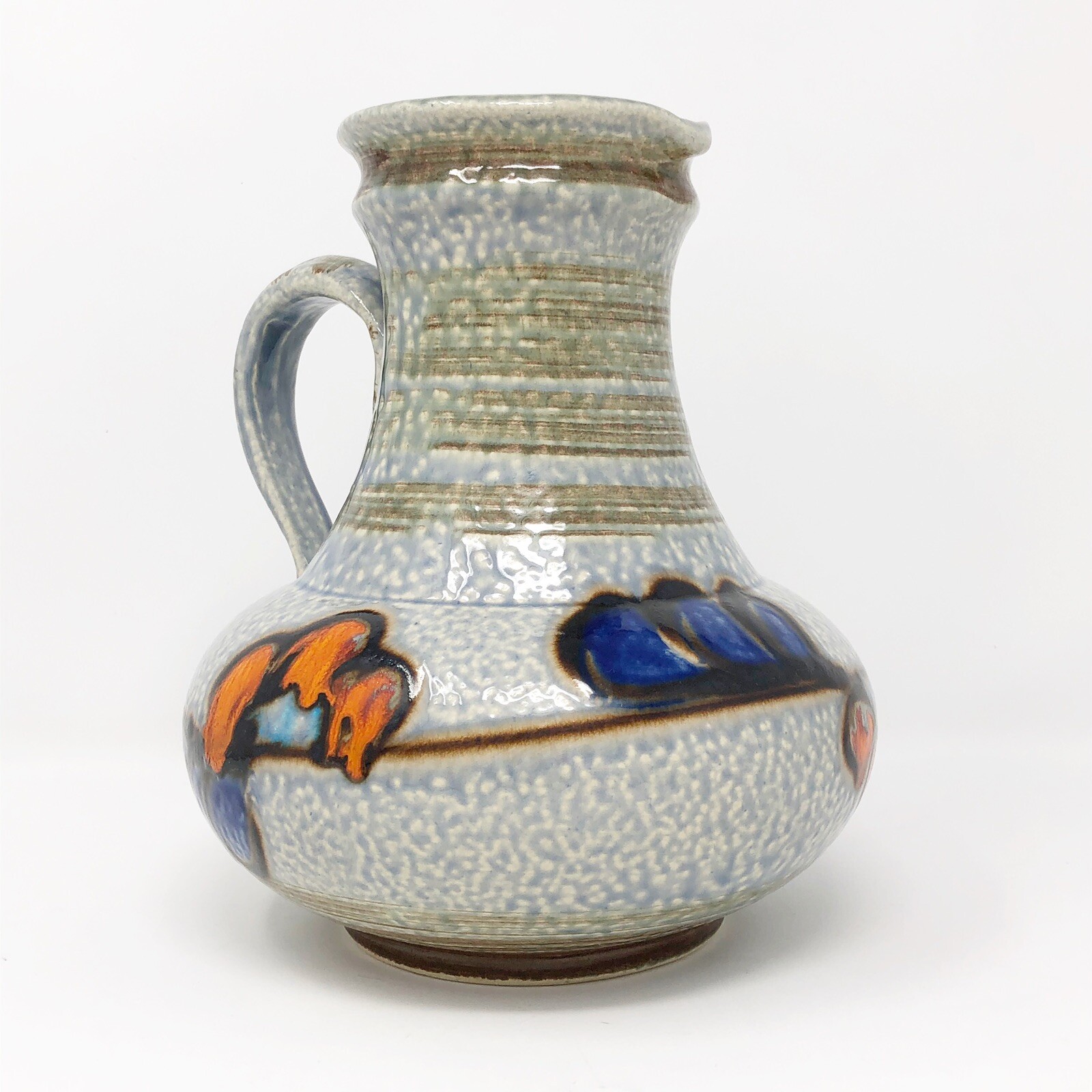 Uebelacker Keramik Vase 1808 / 20 8″ Fat Lava Vintage West German Art Pottery