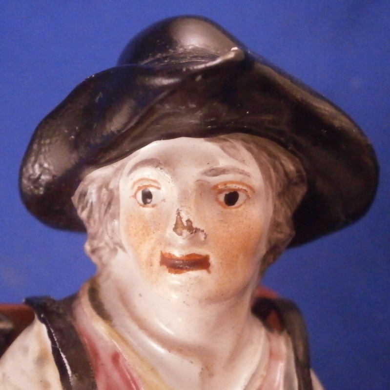 Antique 18thC Ludwigsburg Faience Figurine Figure Fayenze Figur German Germany