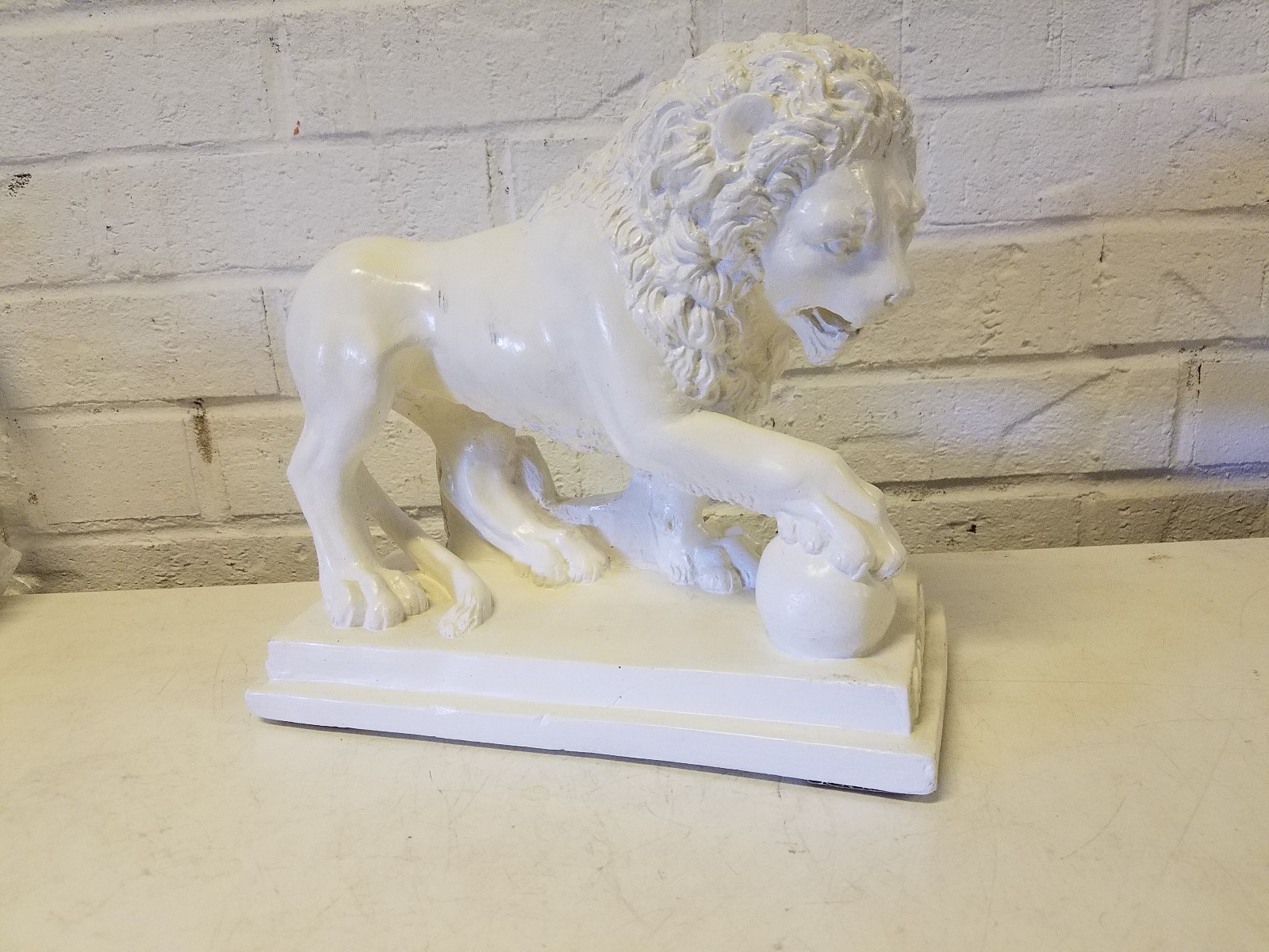 Russian Imerial Lomonosov Porcelain Lion Figurine of St. Petersburg Replica