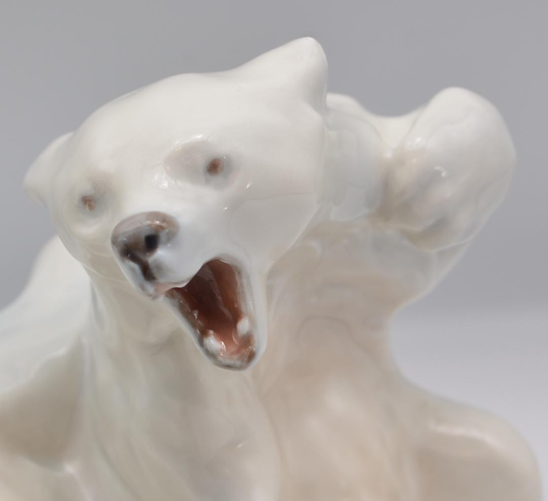 Royal Copenhagen Polar Bear At Play Elegant Graceful Formal Luxury Denmark Japan