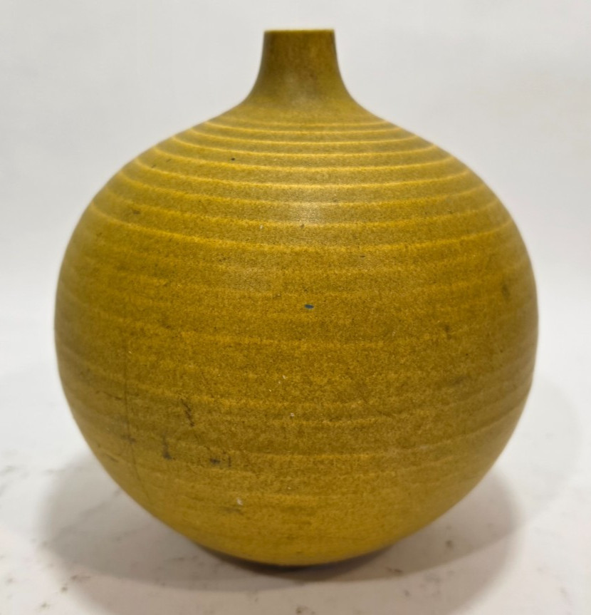 Vintage Stoneware Vase Japan Pottery Mid Century Modern Studio Free S&H