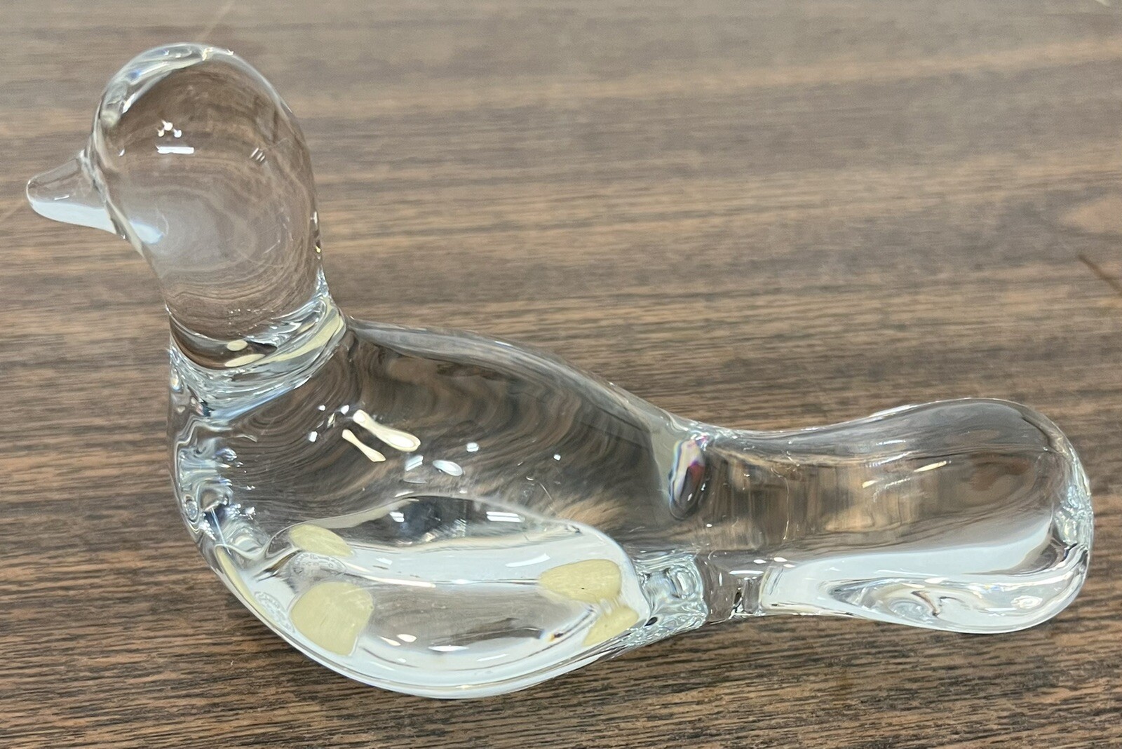 Baccarat Crystal Turtle Dove, France, Signed