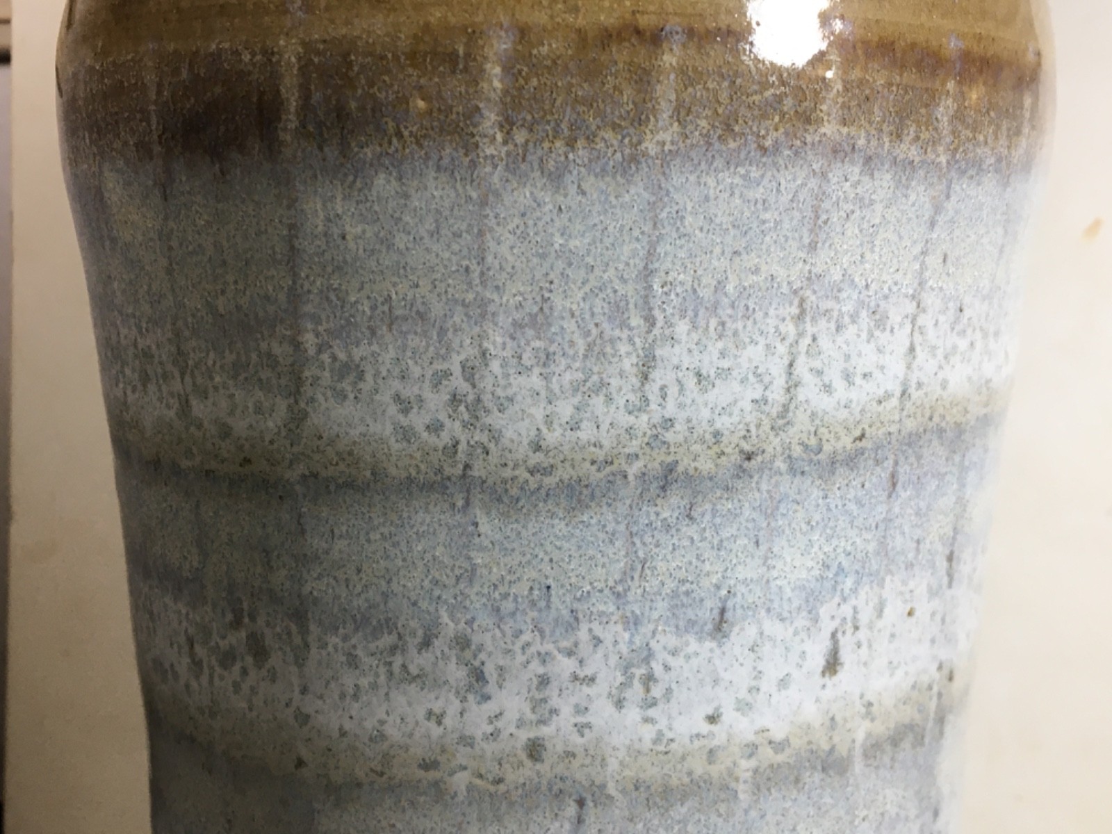 Large 2001 Studio Pottery Vase 14 5/16″ Signed GORDY(?) Ga/2001