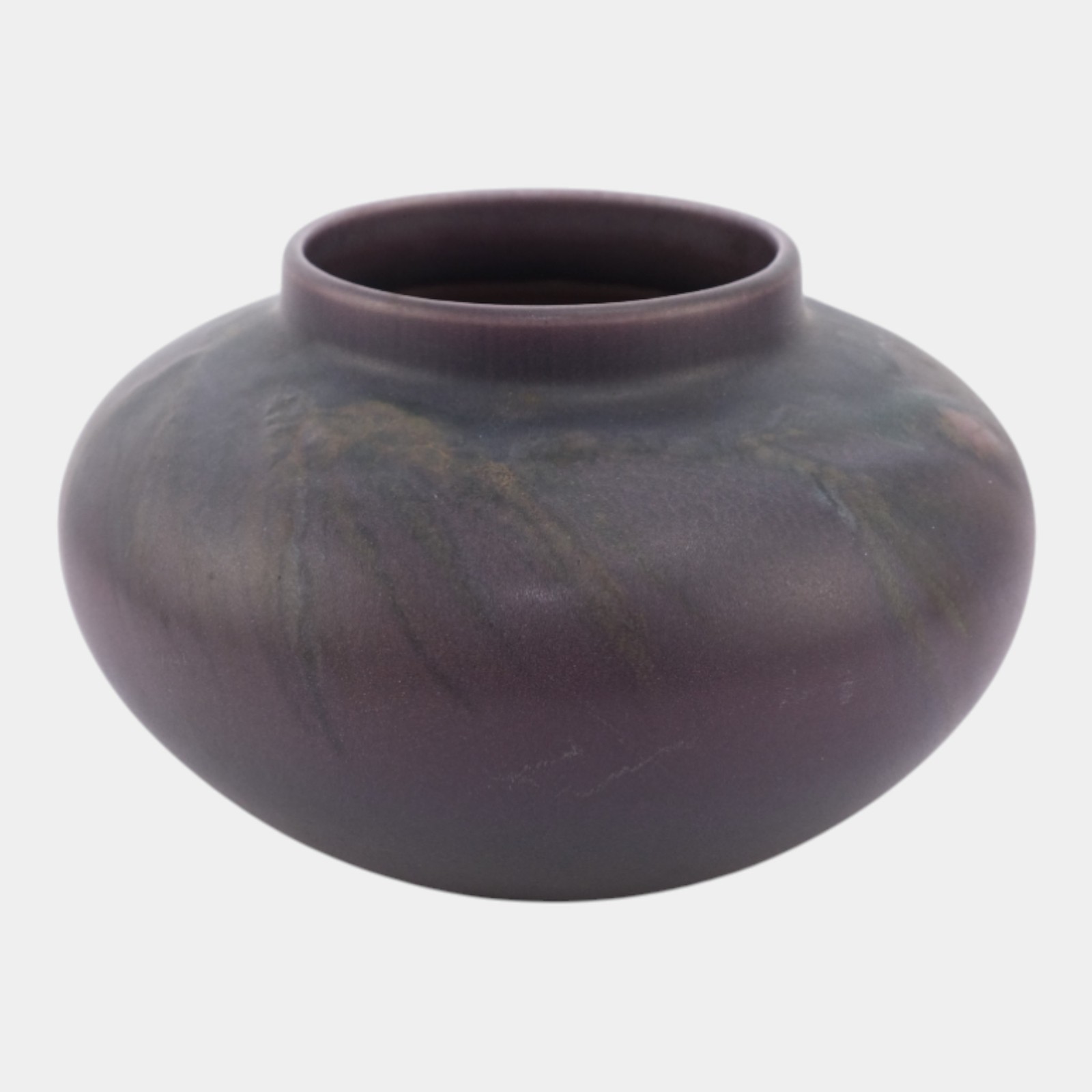 Rookwood 1922 Vintage Art Pottery Purple Vellum Floral Vase 1929 Lincoln