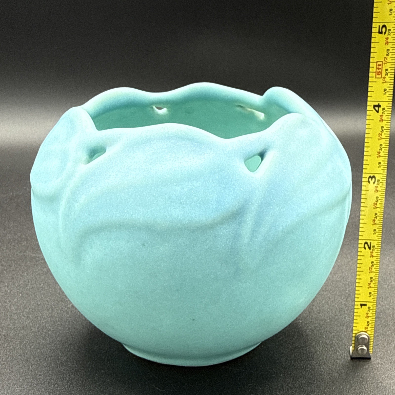 VAN BRIGGLE VASE MING BLUE ART POTTERY COLORADO