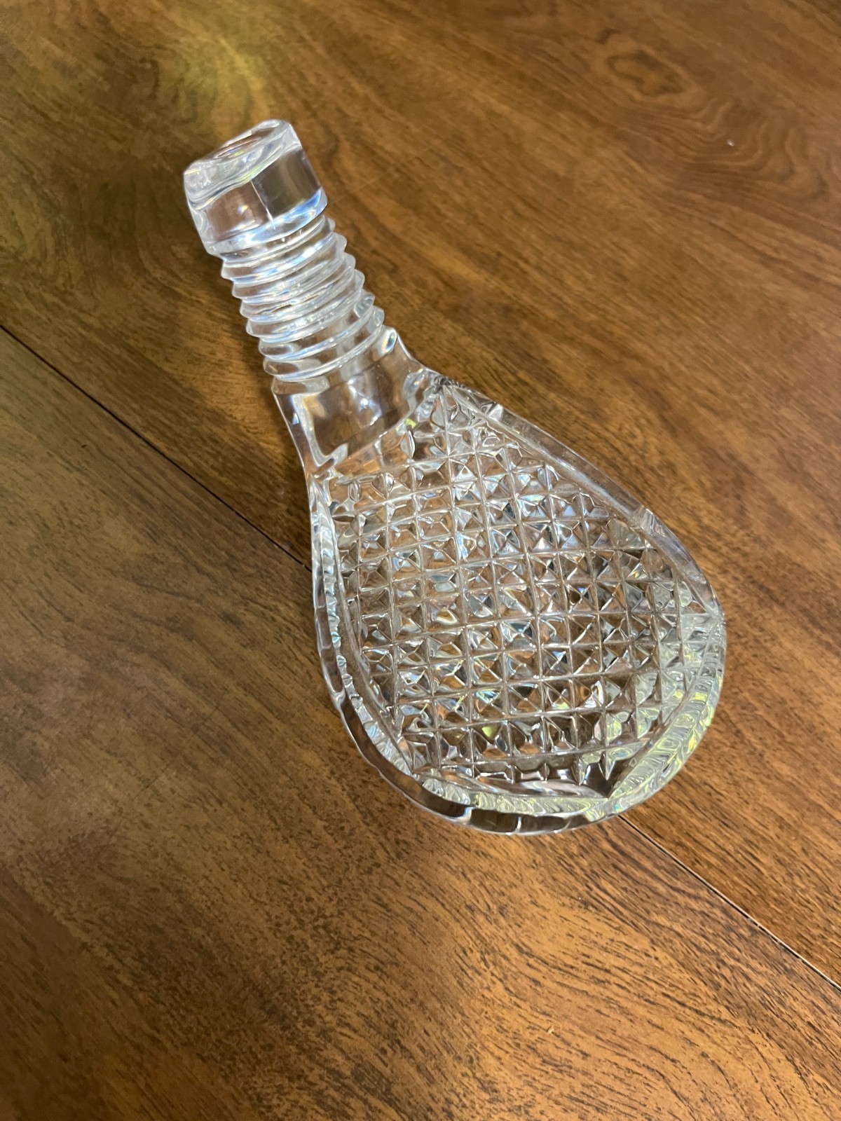 WATERFORD GLASS Crystal Golf Club Head BLANK PANEL Top Golfer Gift & Award Prize