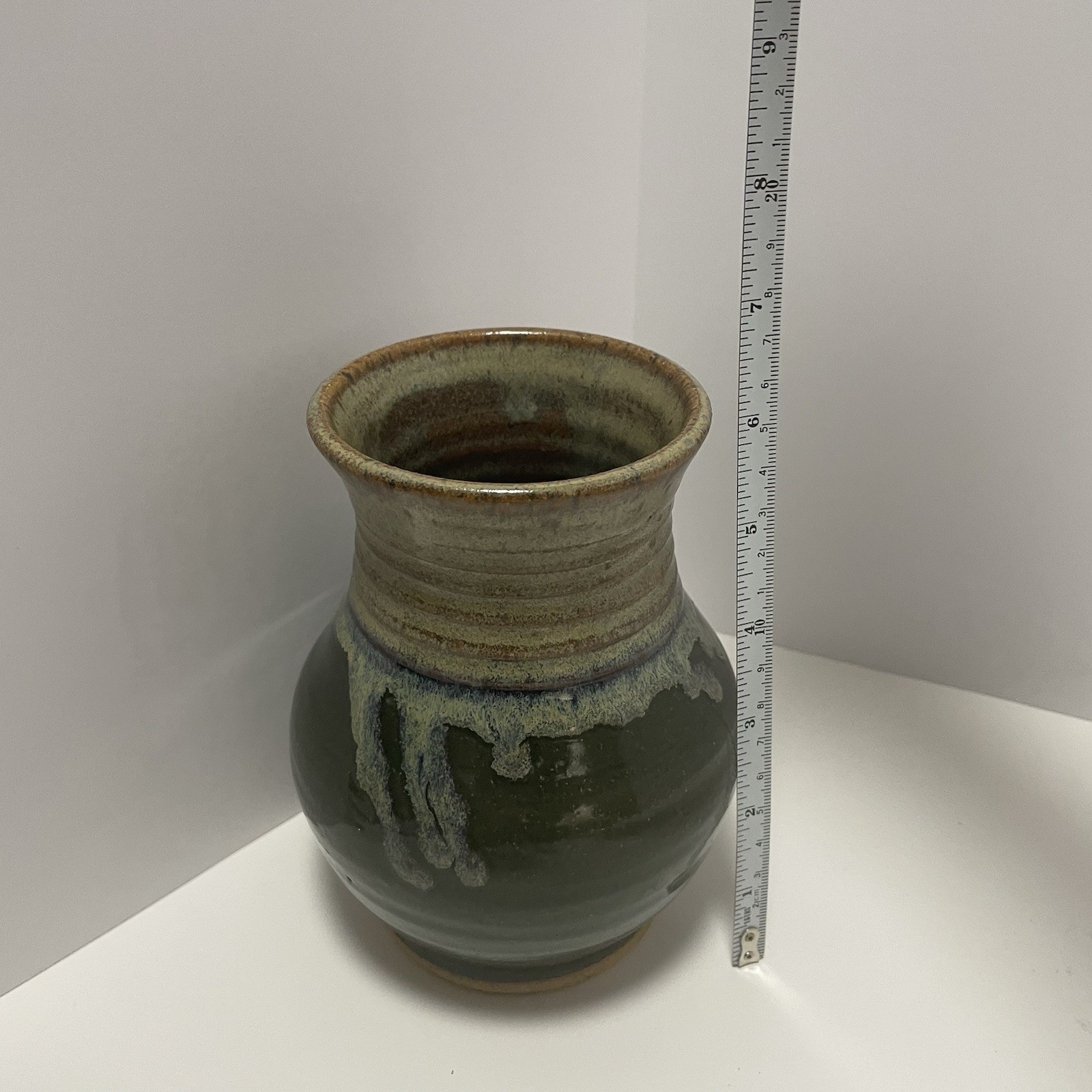 Beans Ferry Studio Art Pottery Vase Signed by Artist 6 Inches Tall Vintage