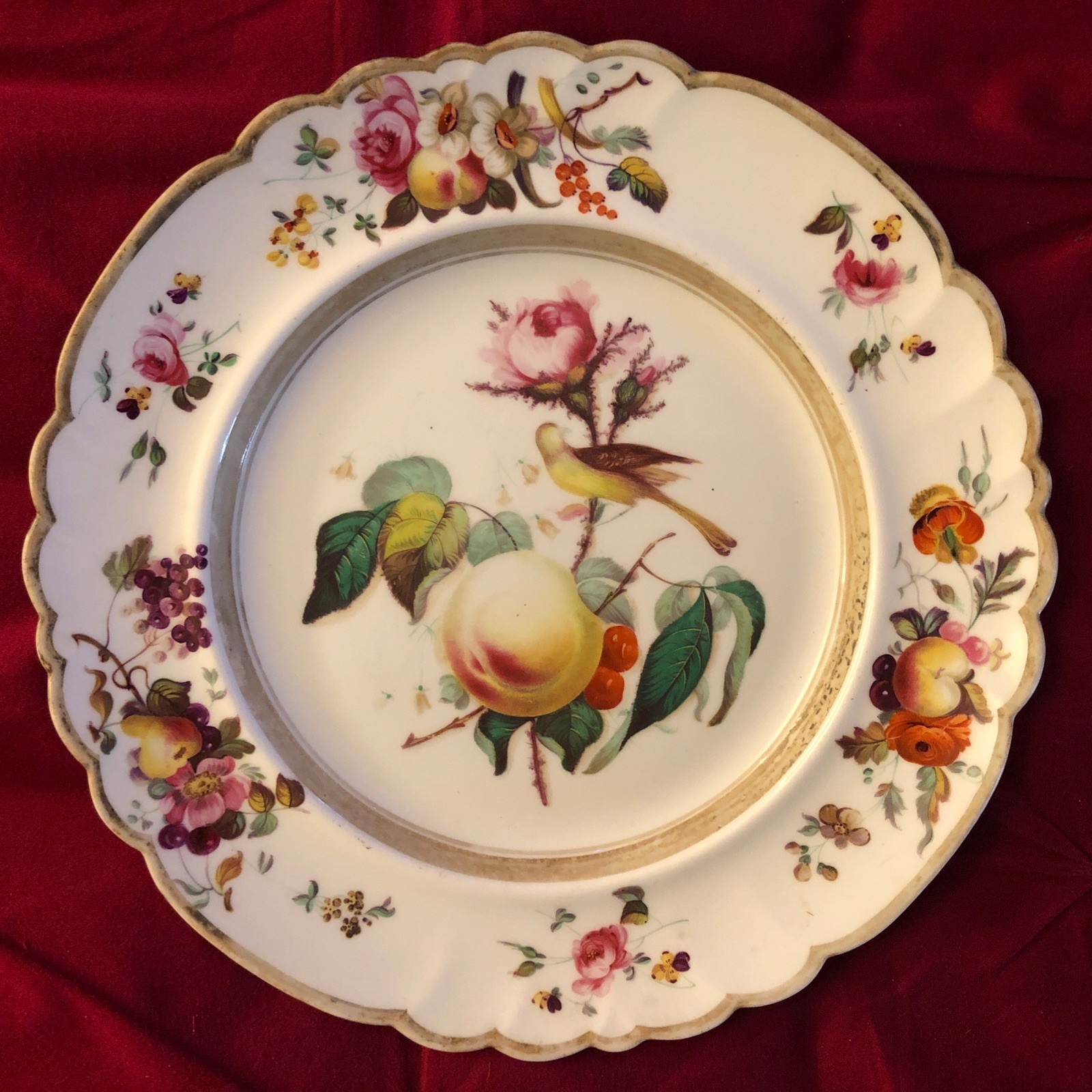 Madeley Soft Paste Porcelain Cabinet Plate Thomas Randall Shropshire