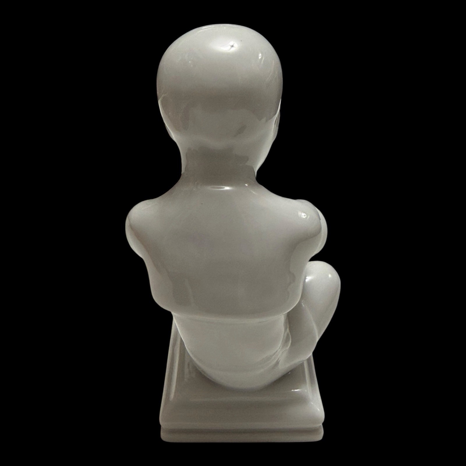 Rorstrand Bjurstrom Little Lasse Boy Putting on His Shoe Porcelain Figurine