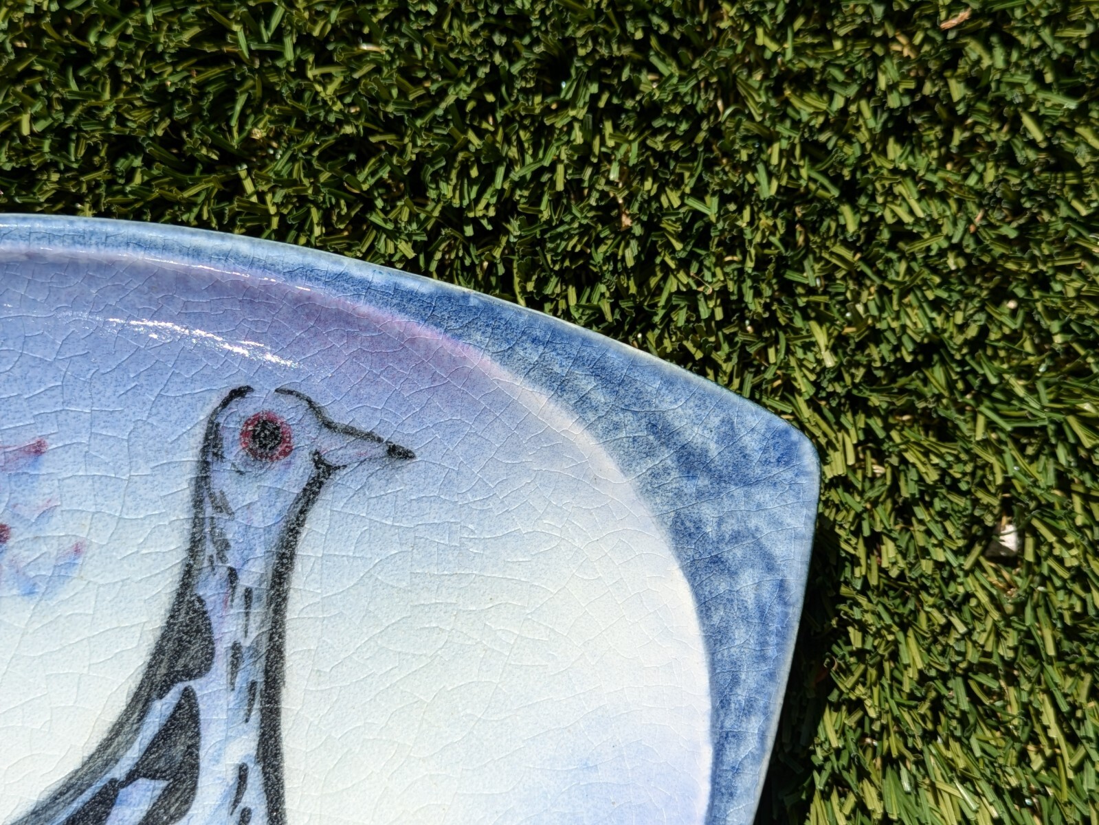 Rare Studio Pottery Stonelain Ceramic Charger Hand-Painted by E. Chavez 13.5″