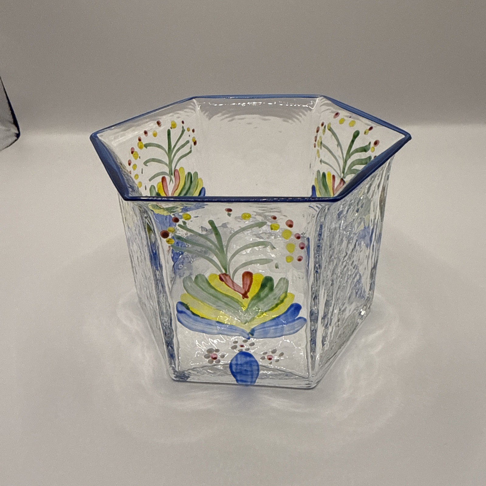 Vintage Sea Sweden Rune Strand Kosta Boda Art Glass Vase MCM Danish Modern