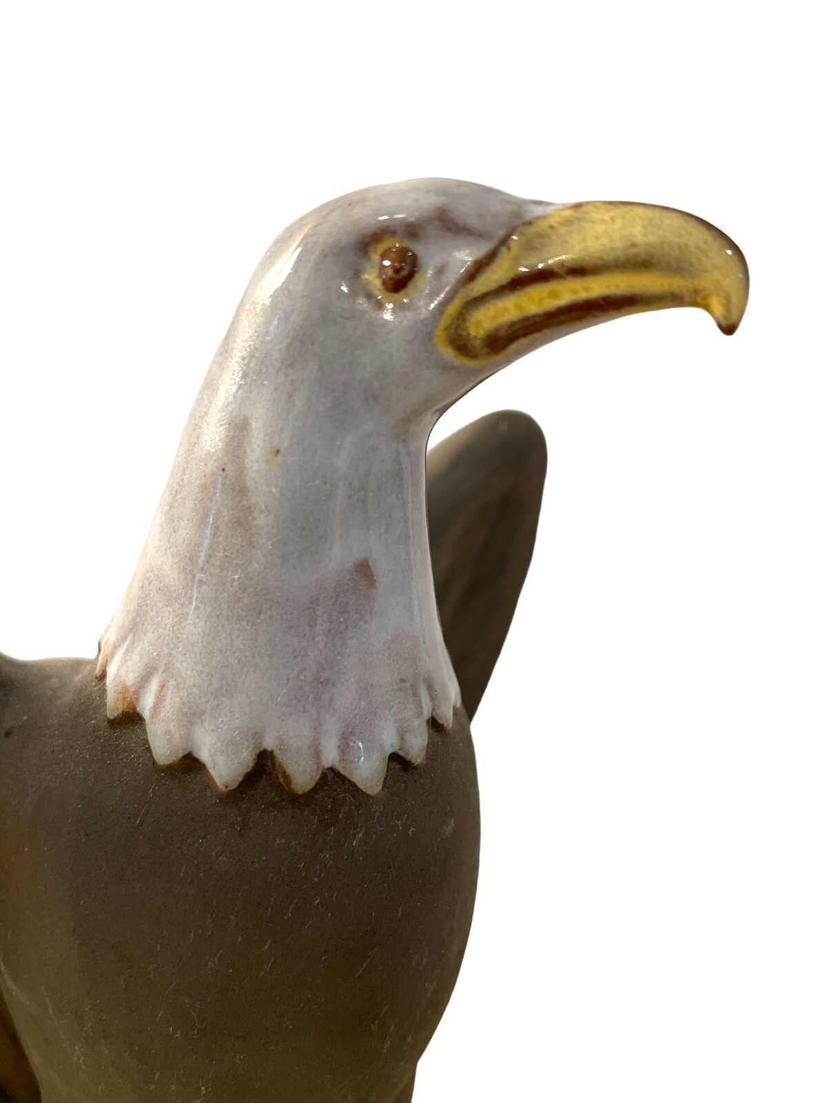 Nicodemus Pottery EAGLE Sculpture Figure 10.5”. Sculpture By Chester Nicodemus.