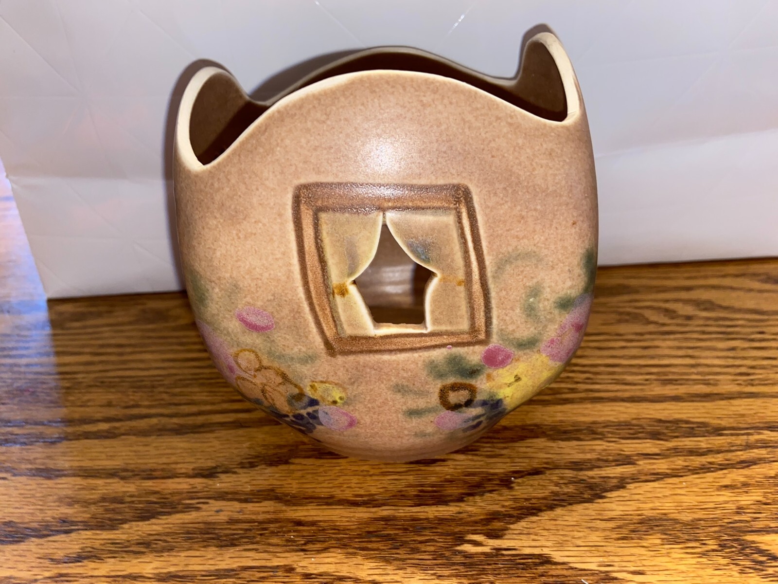 Vintage Clouds Pottery Folsom House Home 1999 Candle Holder