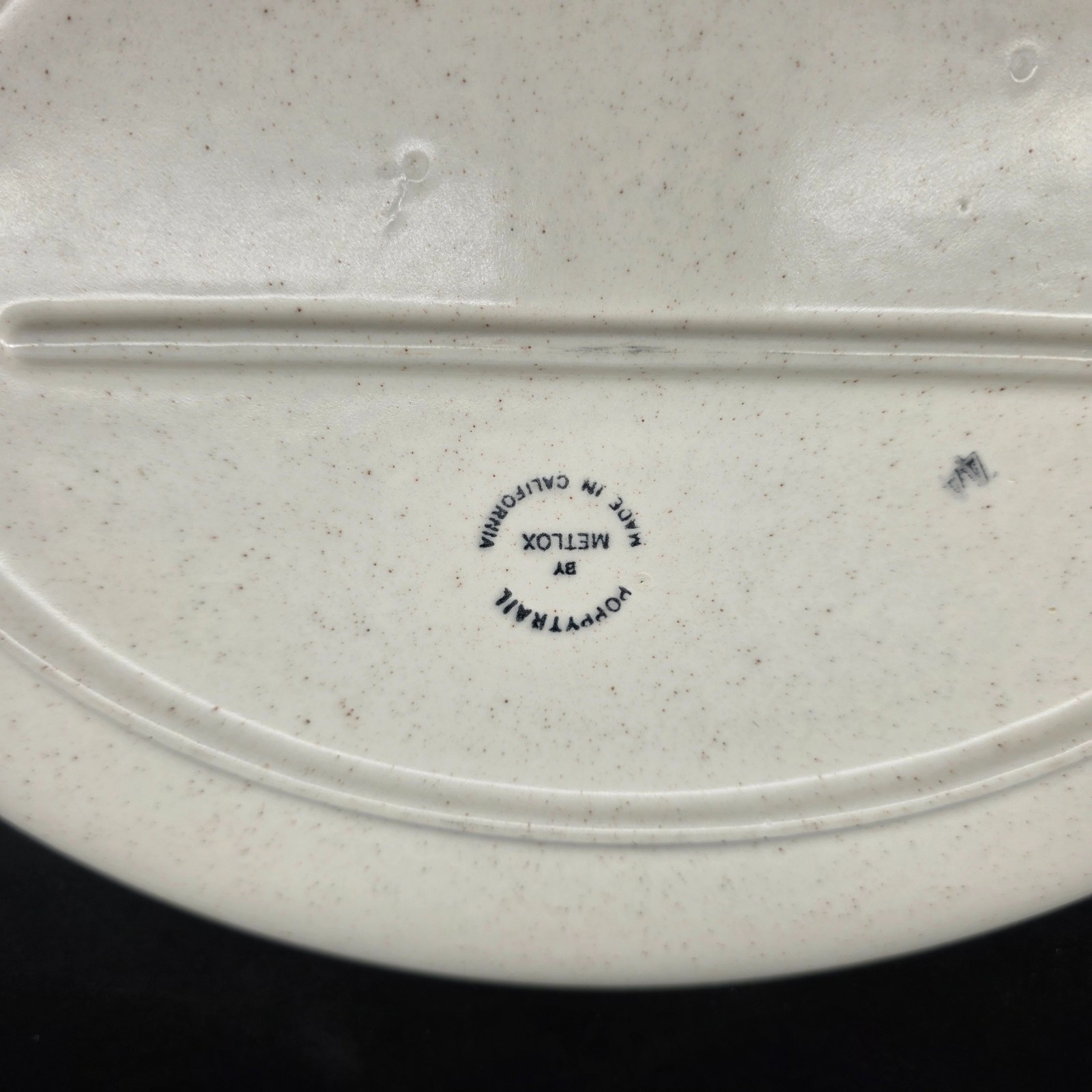 Vintage Metlox Poppytrail Autumn Leaves Oval Serving Platter Tray Made in