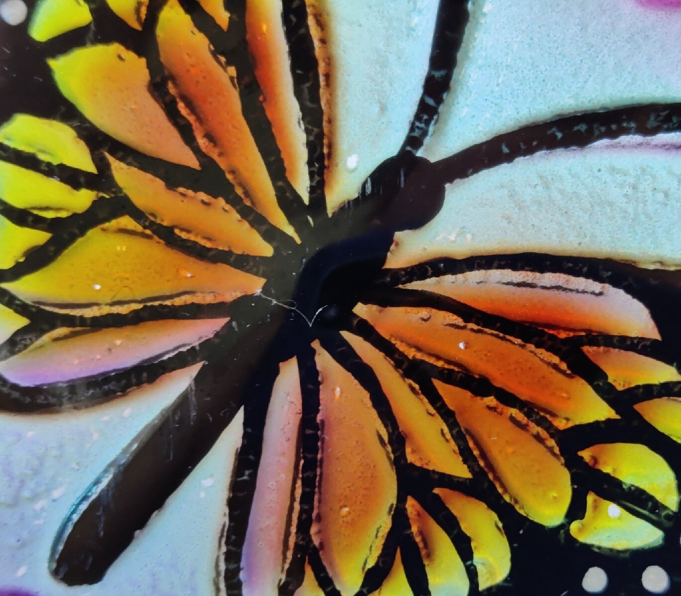 Hummingbird And Butterfly Design Square Glass Suncatchers READ!!!!