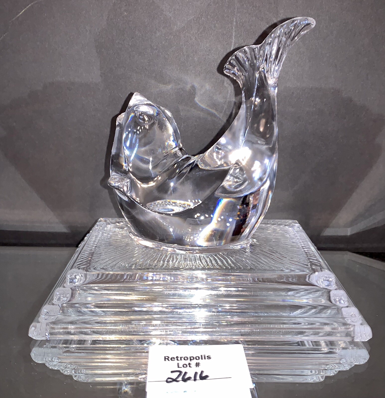Seal Sea Lion Crystal Nautical Towel Paperweight Vintage Oceanic