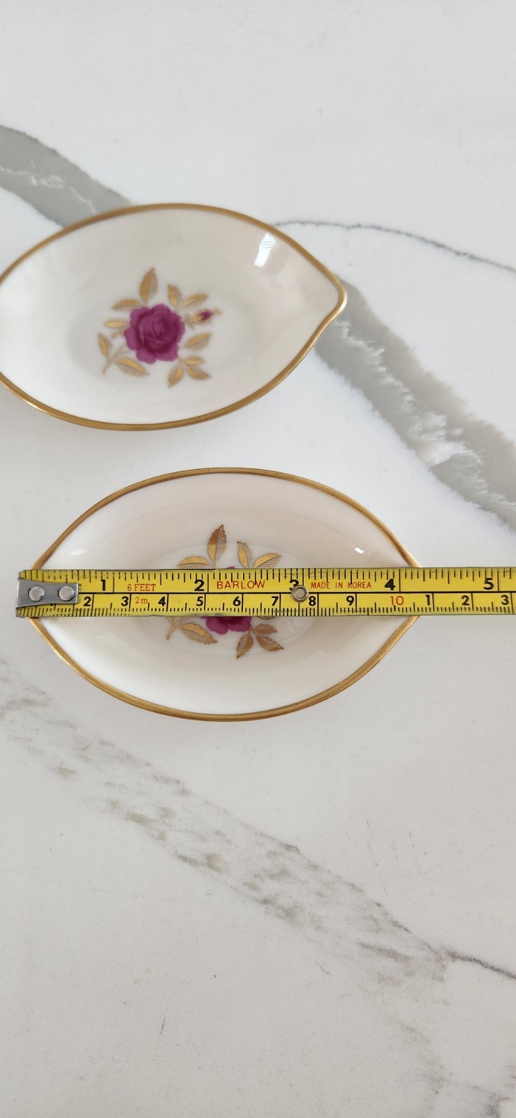 Rare Vtg Lenox Rhodora Roselyn individual open salt dishes, Butter, Lemon