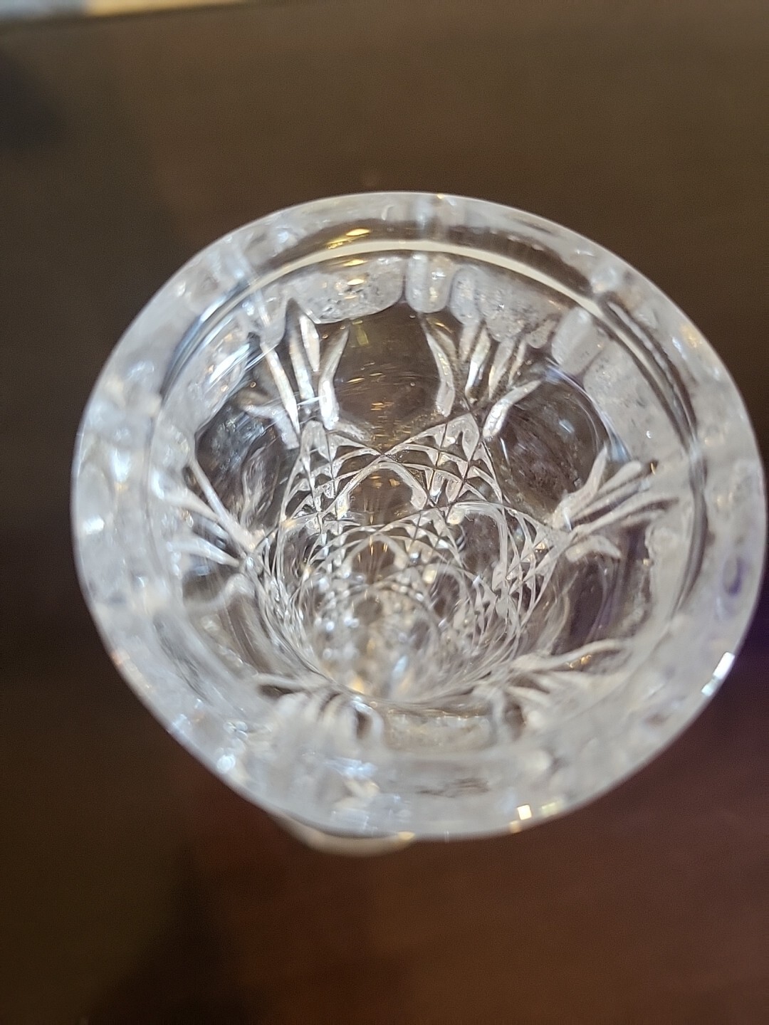 Vintage 5-7/8″ Tall Chung Chung Lead Crystal Vase Made in Taiwan Beautiful