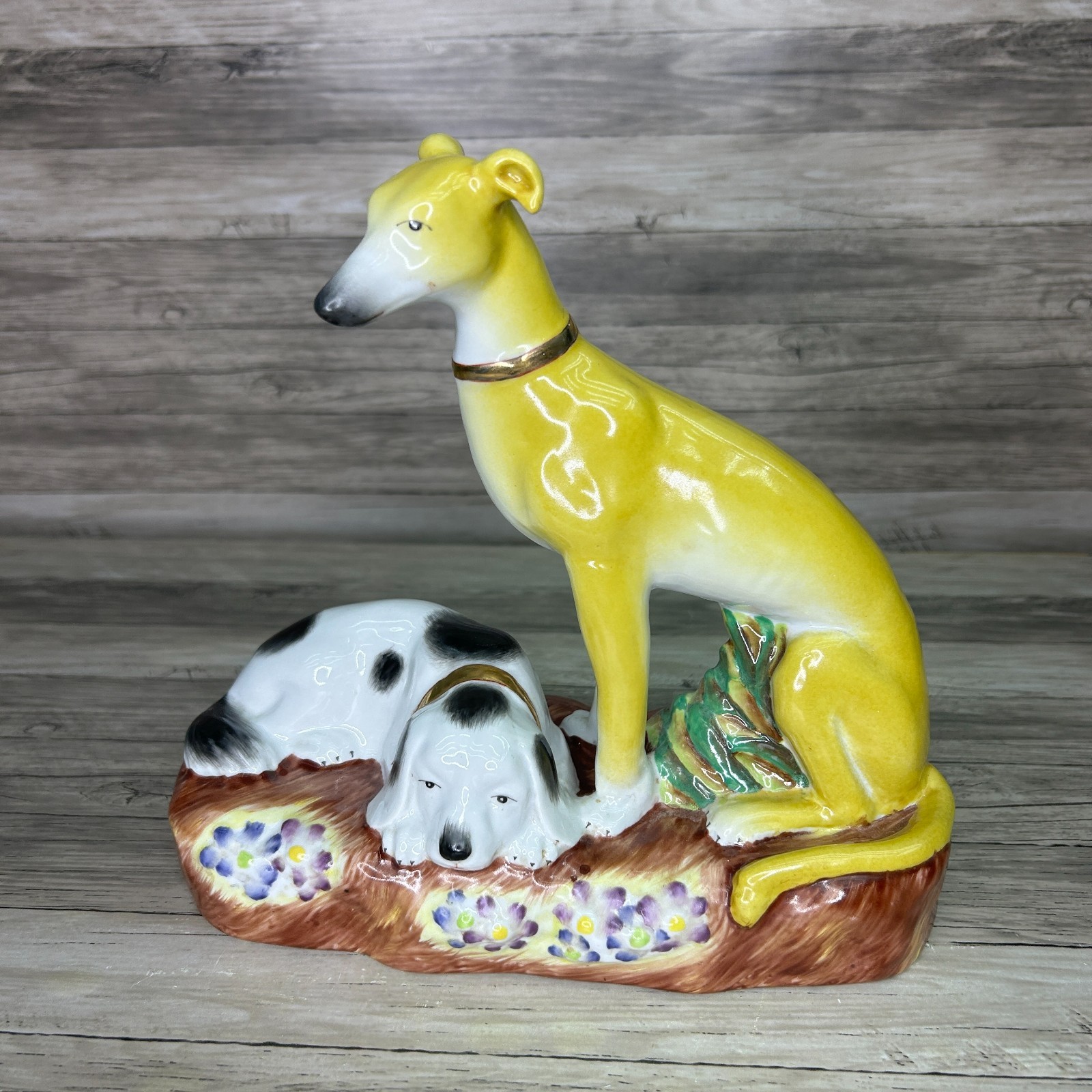 Whippet Greyhound Dog Porcelain Figurine Vintage