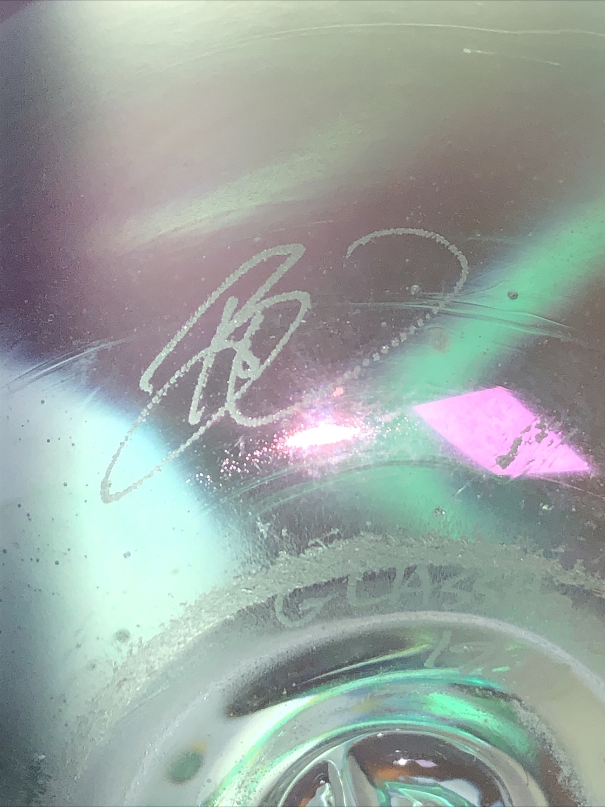 Vintage ERIC BRAKKEN Signed Glasshouse Studio Art Iridescent Flower Paperweight