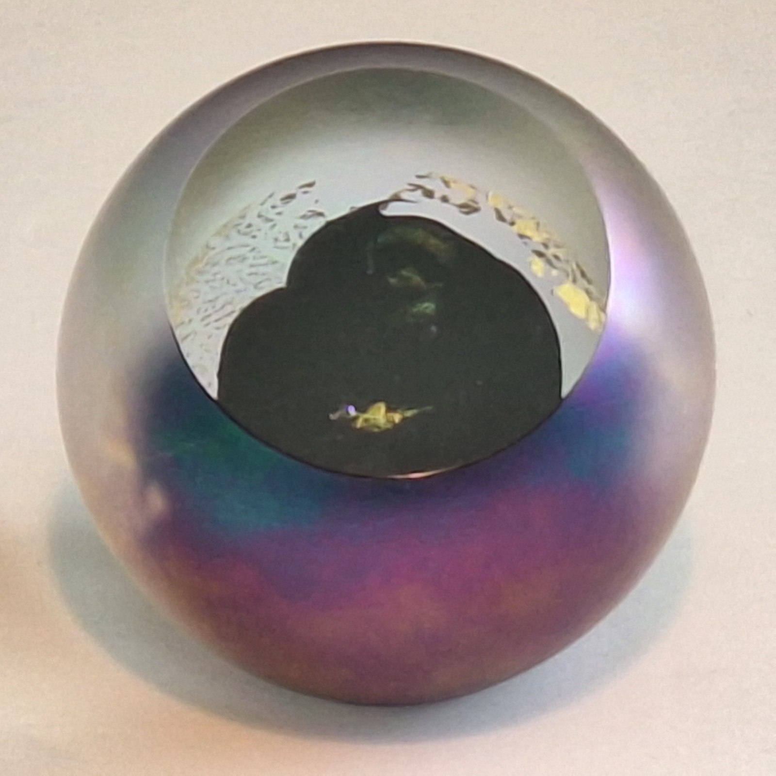 Glass Eye Studios Celestial Series Glass Hand Blown Art Paperweight, 3″ 1-1/4 Lb