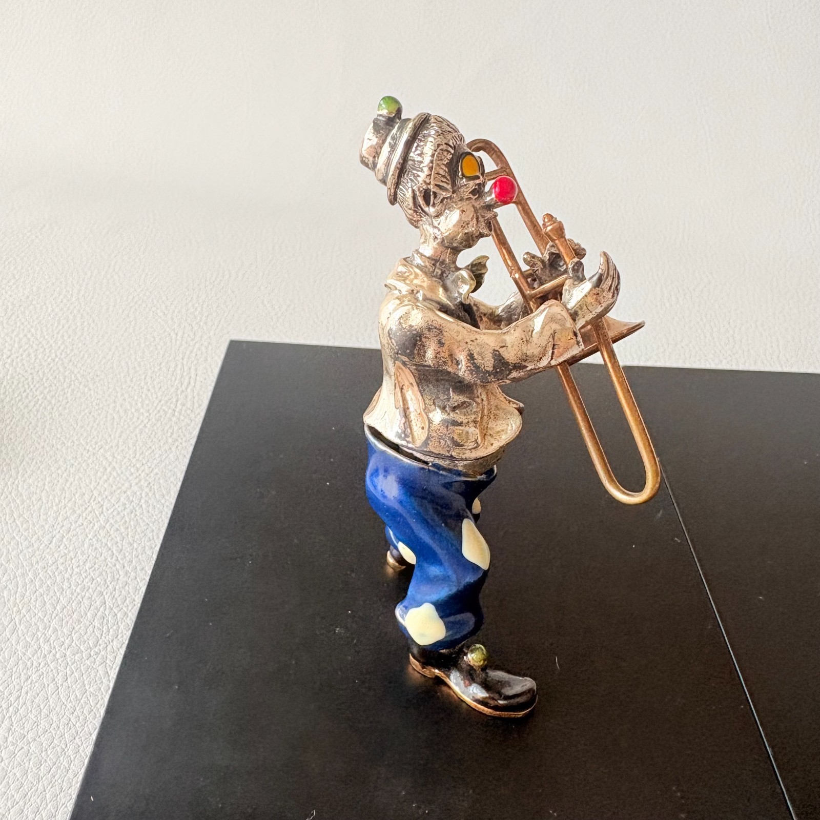 Murano Glass Jazz Band 6pc Set 925 Silver Overlay Attributed to Sorini Italy