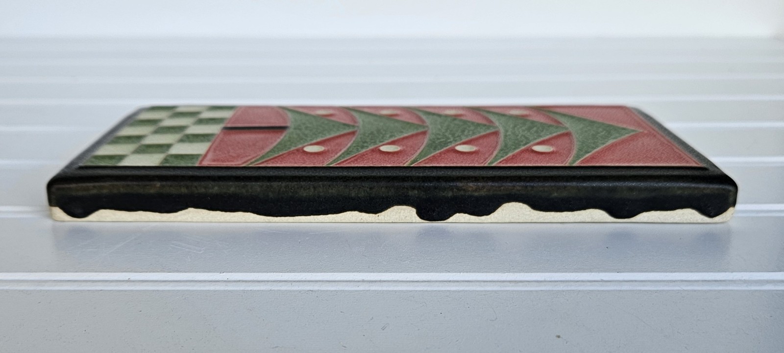 Vintage 1990s Motawi Tileworks Dard Hunter Tree Art Tile Ann Arbor Michigan 8×4