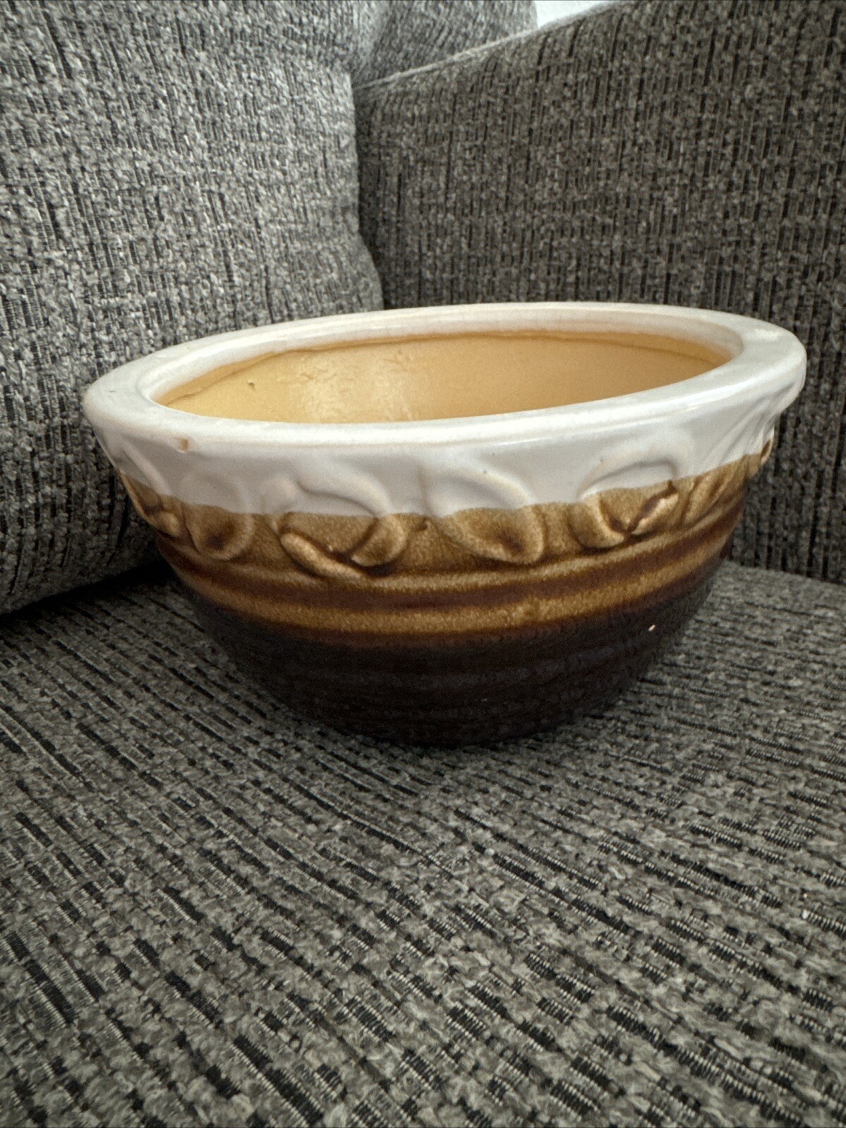 Stoneware Planter Glazed Morocco Color Mark Mixing Bowl Table Decor Rare Unique