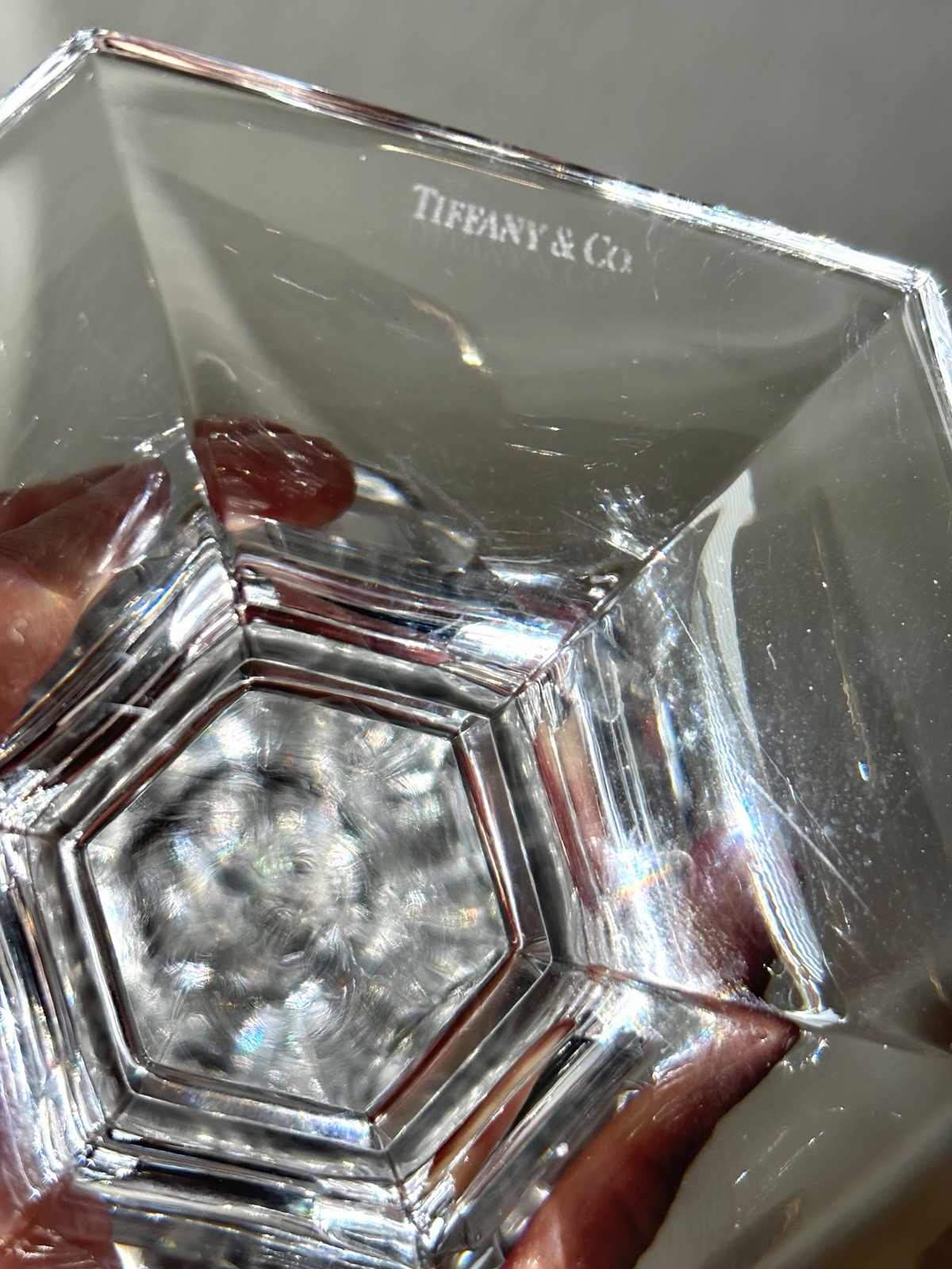 Tiffany & Co. Richmond Crystal Candlestick Holders Set of 2 Pair 9.25”