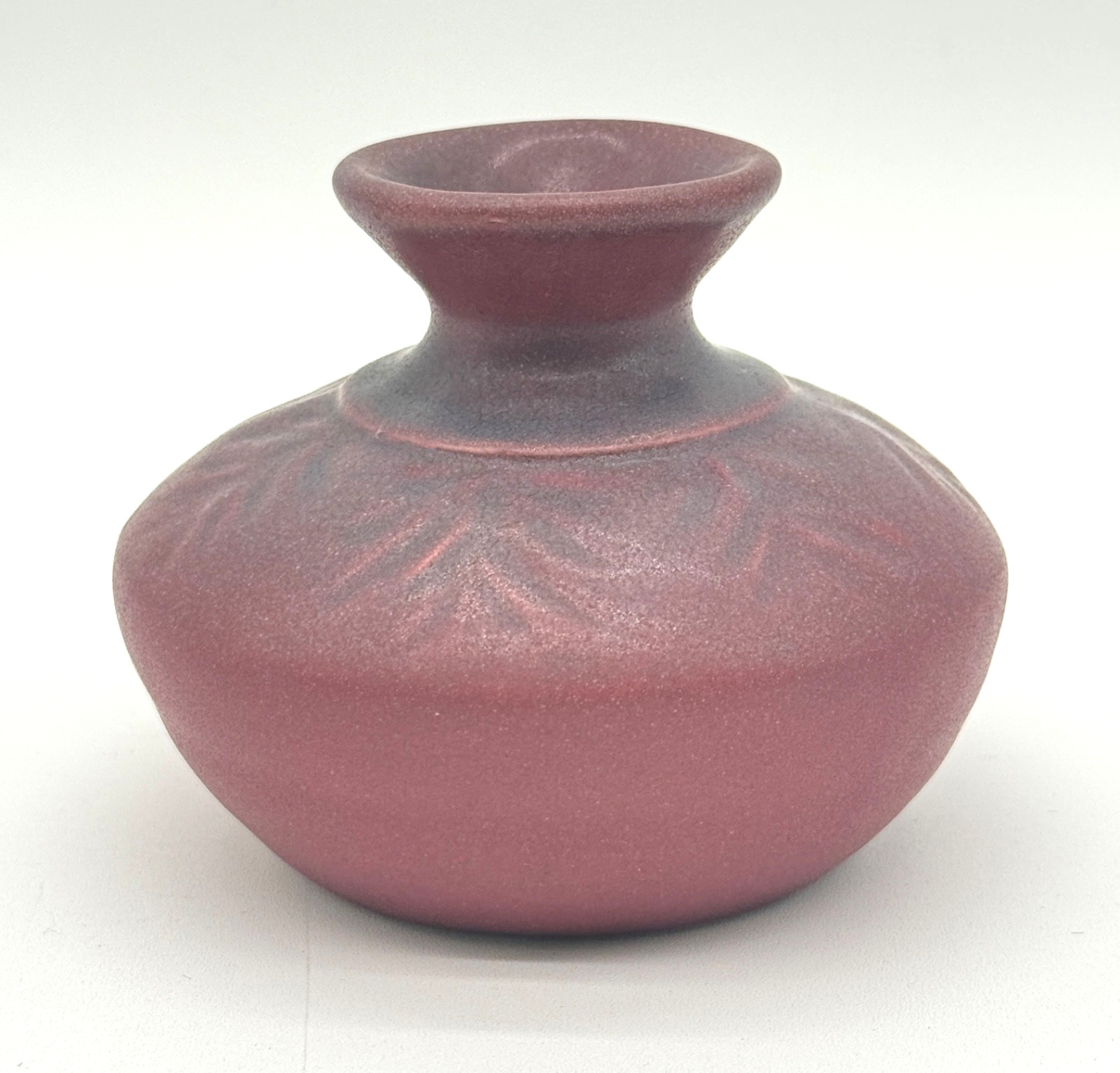 Vintage Van Briggle Small Mulberry Bud Vase, Hand Decorated Original