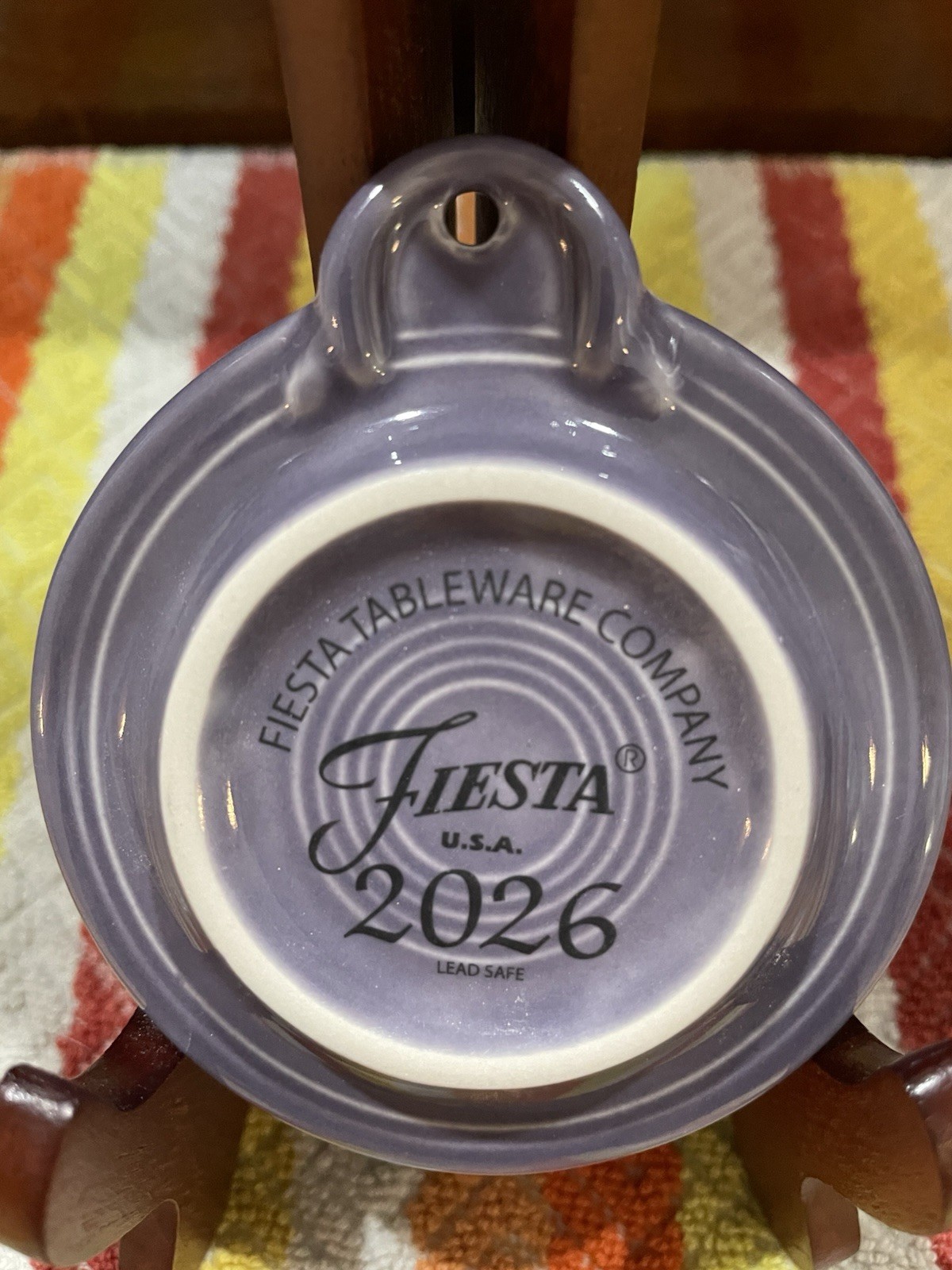 Fiesta Ornament First Fire Lavender 2026 NWT NIB Pristine First Quality Not Secs