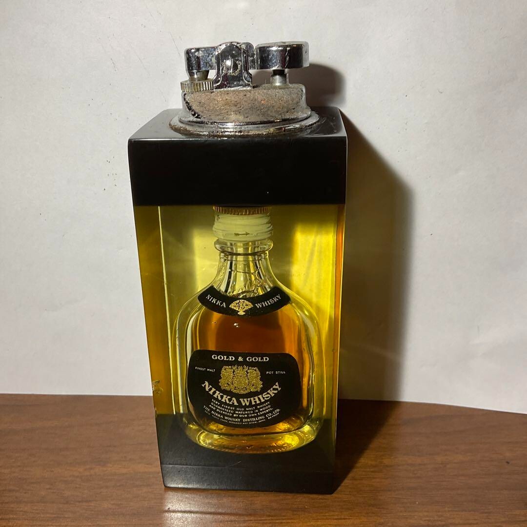 Tabletop lighter Oil lighter Nikka Whisky (for collectors) Design lighter, Antiq