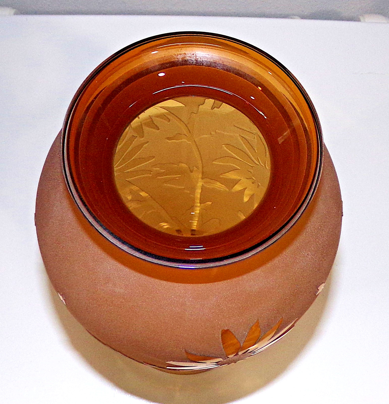 1994 Pilgrim Etched & Carved WILDFLOWERS Cameo Art Glass Vase Kelsey 902899