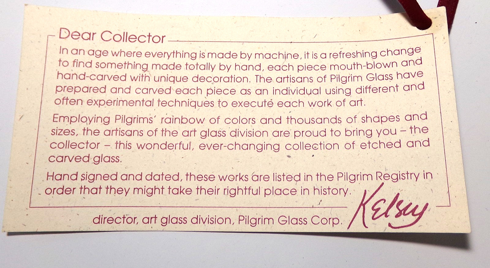 1994 Pilgrim Etched & Carved WILDFLOWERS Cameo Art Glass Vase Kelsey 902899