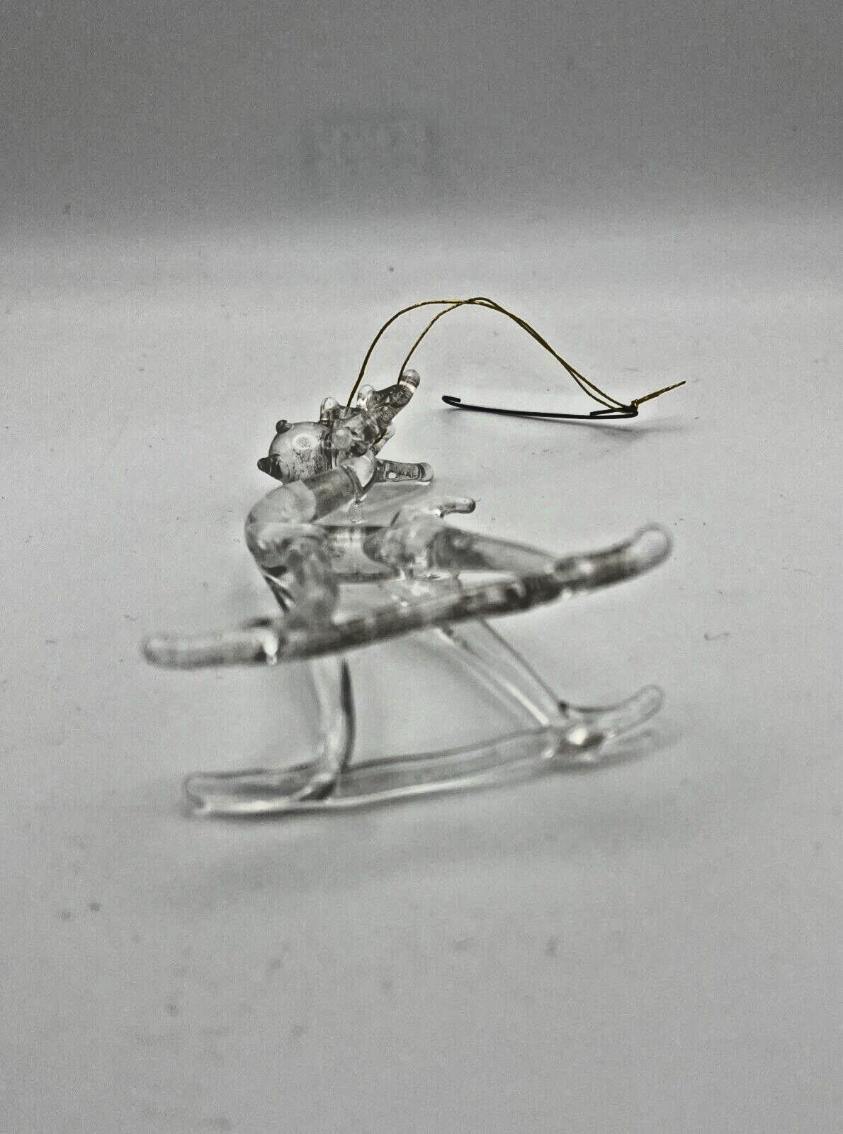 Vintage Miniature Hand Blown Glass Animal Buck Deer 3” Christmas Ornament MCM