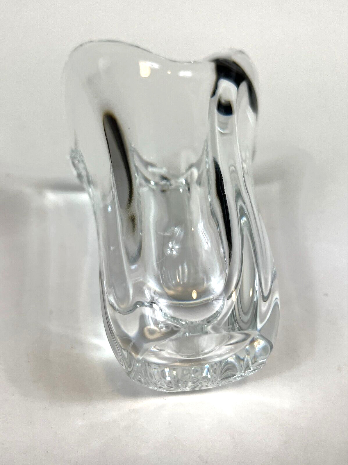 Vintage Signed Daum France Crystal Mini Vase