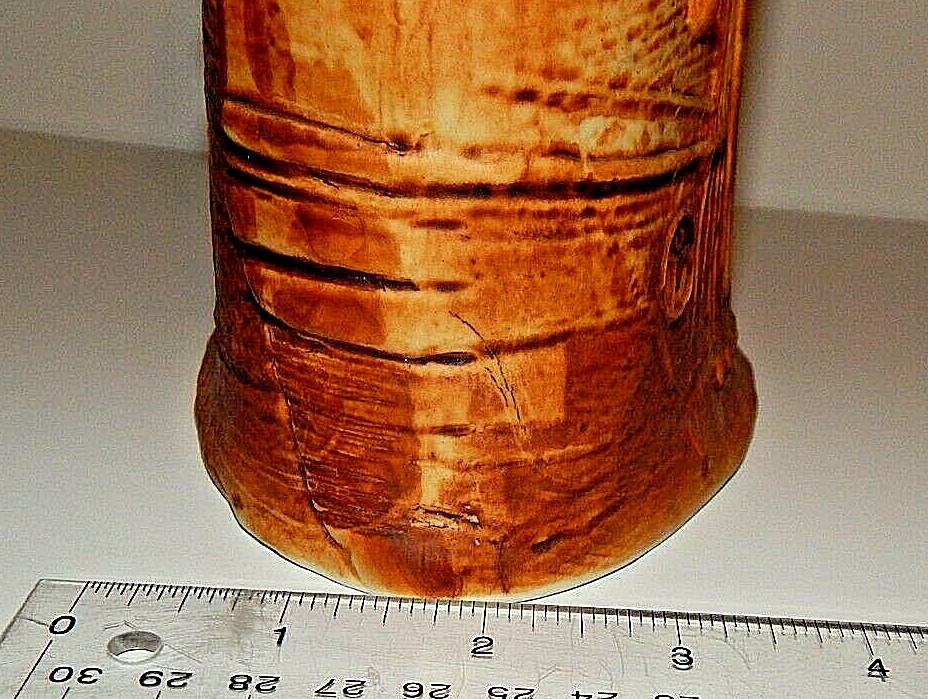 Vintage Bertil Vallien for Rorstrand Sweden “Terra” Brown Large 9″ Ceramic Vase