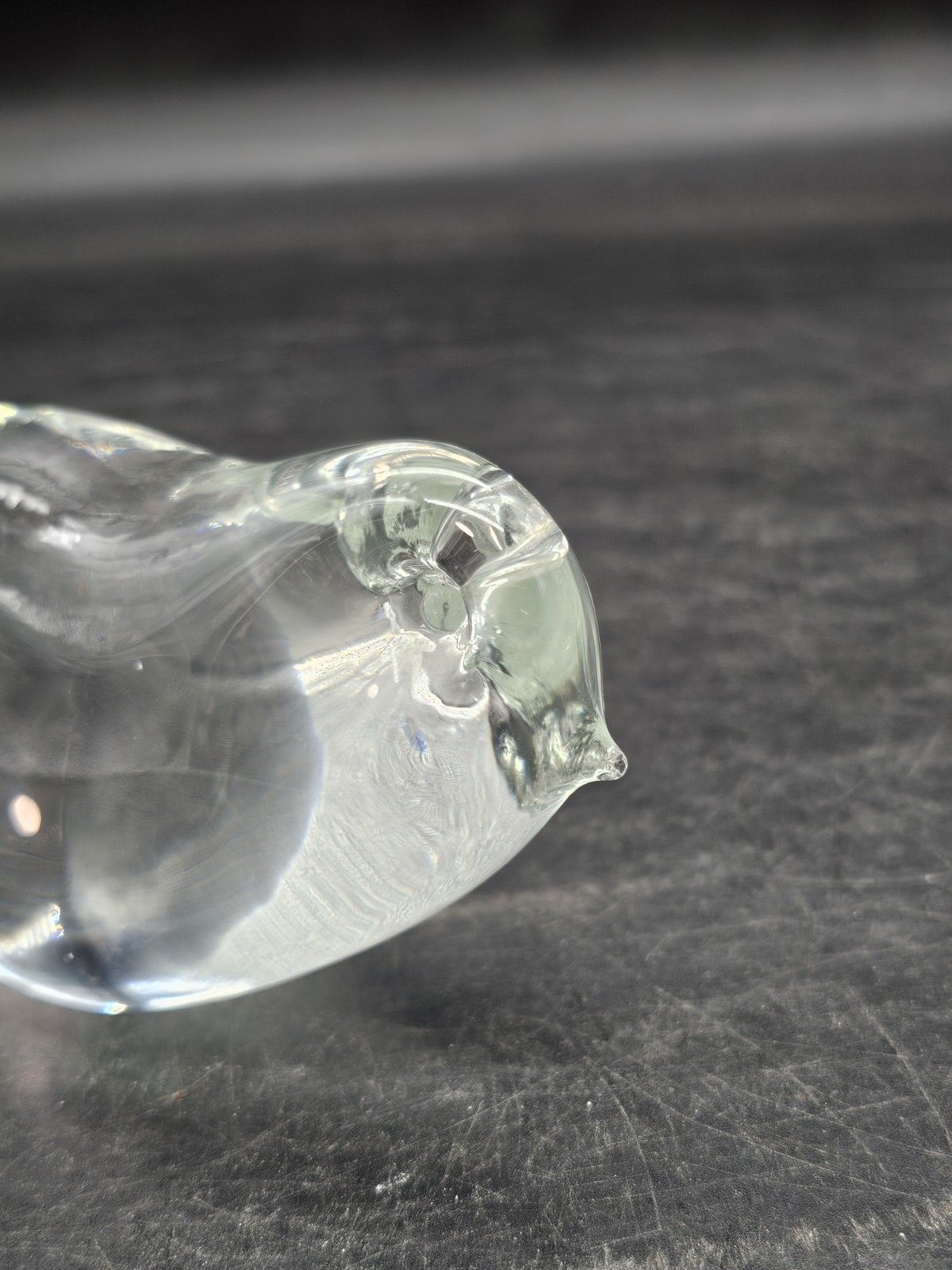 Mid-Century ORREFORS Crystal Chick Baby Chicken Sculpture or Paperweight