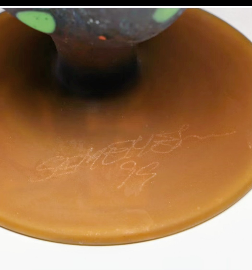 Rare Glass Art Vase Set by Romanian Artists Valer Semenescu & Lucian Butucariu.
