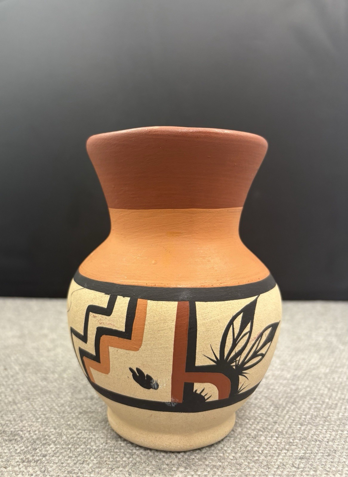 Vintage Tawa Native American Pueblo Pottery Vase Signed Art Pot Southwest