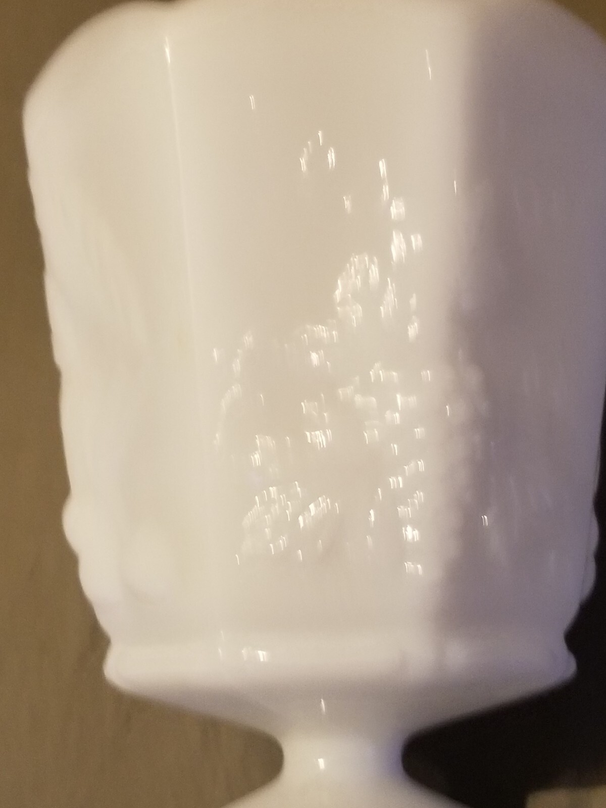NAPCO Cleveland Milk Glass Footed Vase or Planter #1186