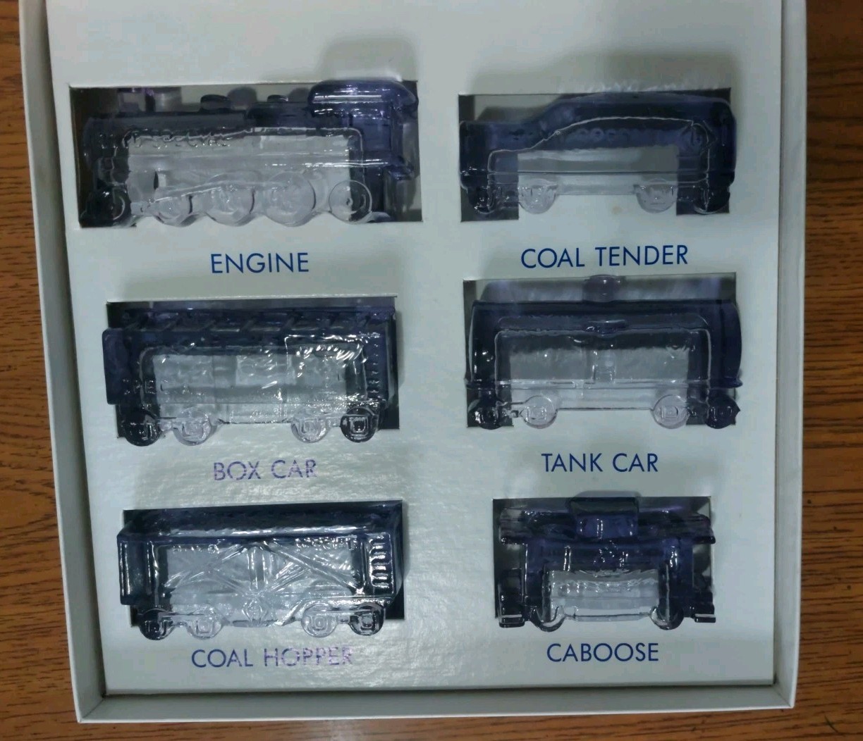 Boyd Glass Special Train Set Purple Valor