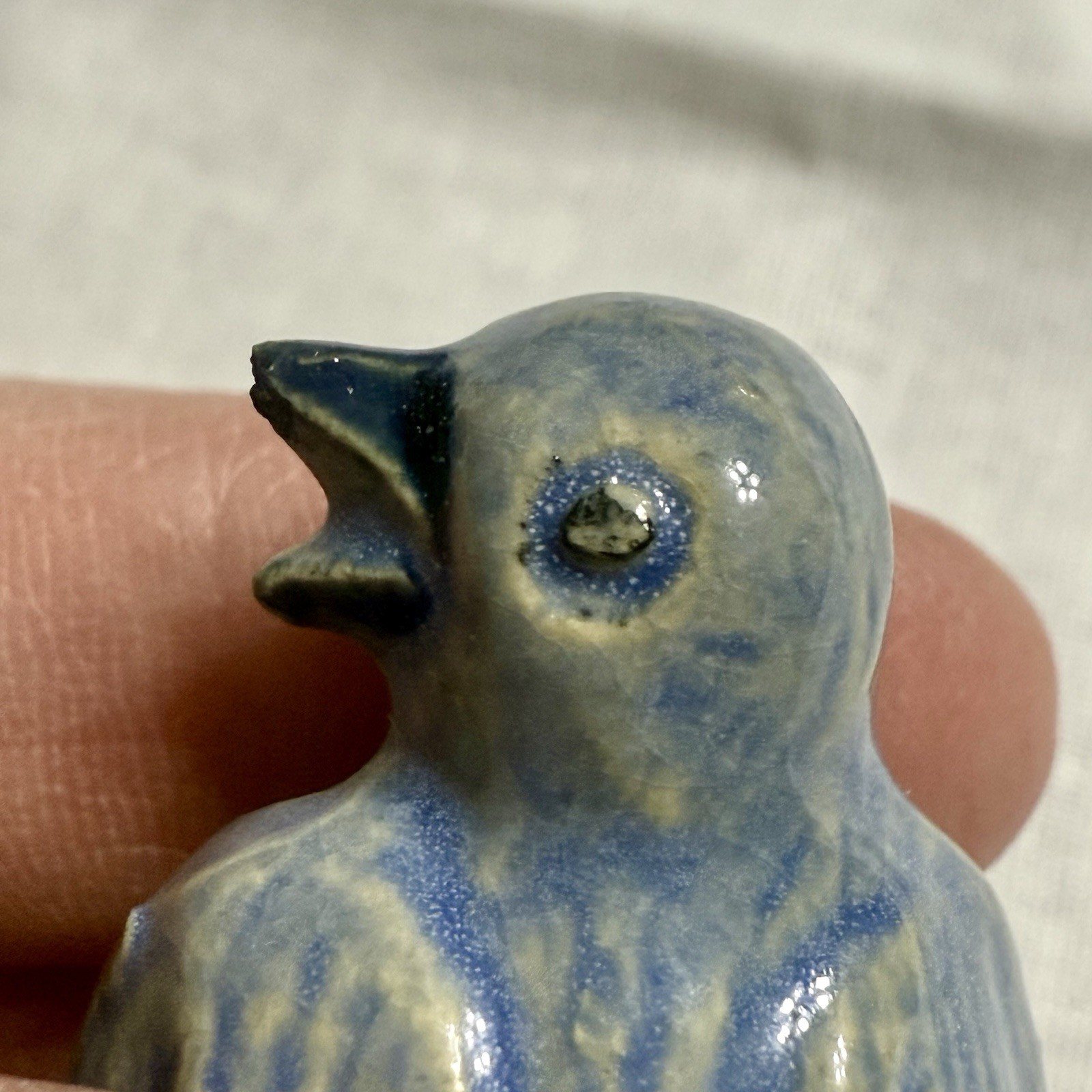 Vintage Rosemeade Mini Miniature Bluebird Figurine 1.25” tall RARE