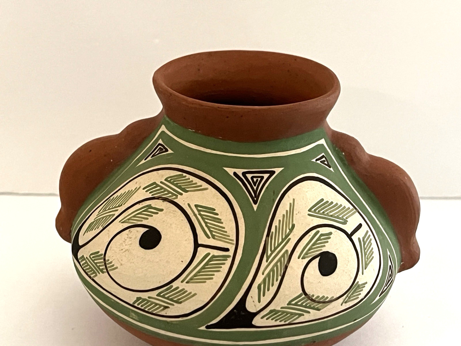 Collection 3 pcs Southwest Pottery 1 bowl 2 vases All signed by Artisan Handmade