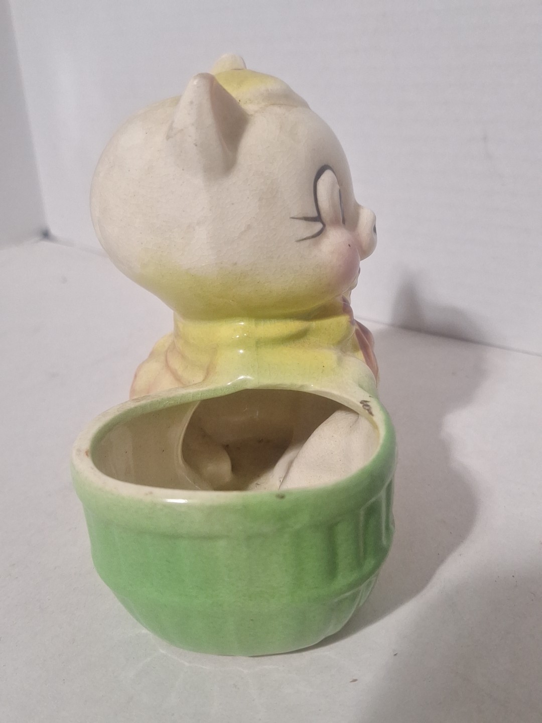 Vintage Shawnee Pottery Pig Ceramic Planter 4.75″ Anthropomorphic