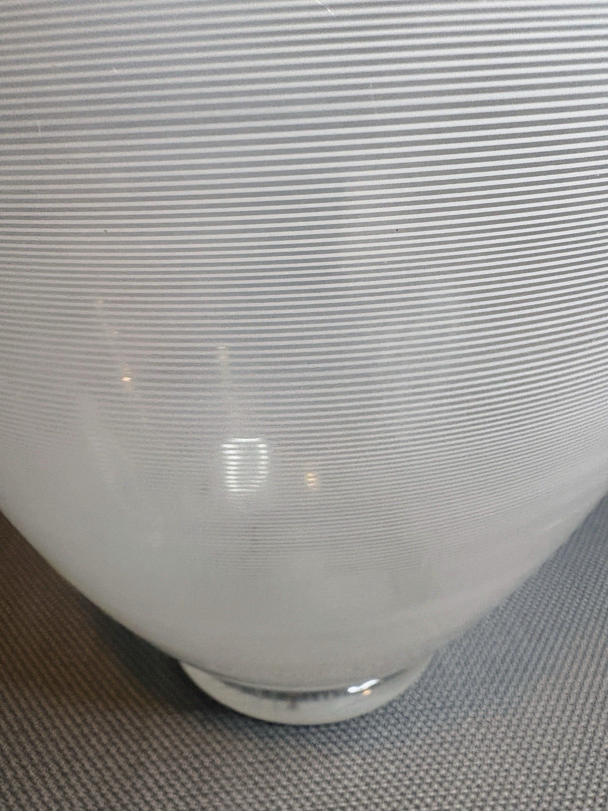 Barovier & Toso Signed Vintage Murano Glass Vase Mezza Filigrana 9 3/4 Inches