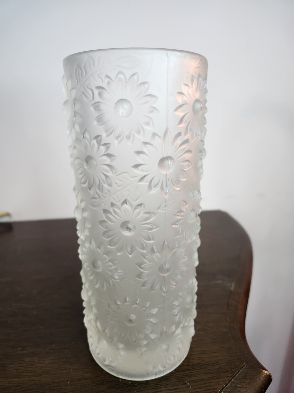 Czech Sklo Union Marguerites Vase by Adolf Matura for Rosice Glassworks -9.75″