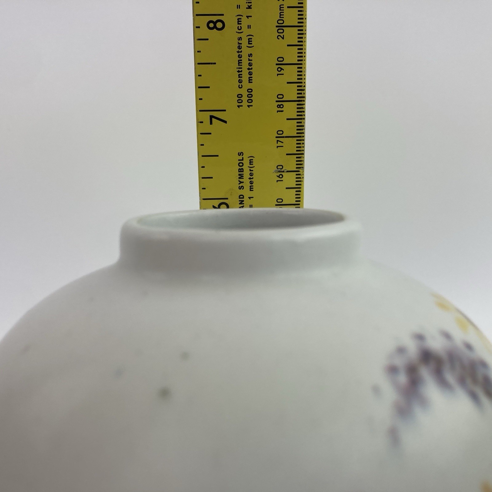 Rorstrand Round Vase 6” by Lars Thoren Meadow Flowers Made in Sweden MCM